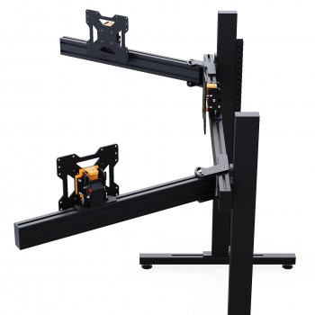 TV STAND TX43 Noir | TV Stand Support Triple écran jusqu'à 43 Pouces